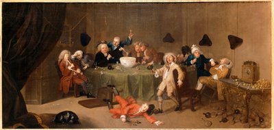 Ein Mitternachtsgespräch der Moderne von William Hogarth