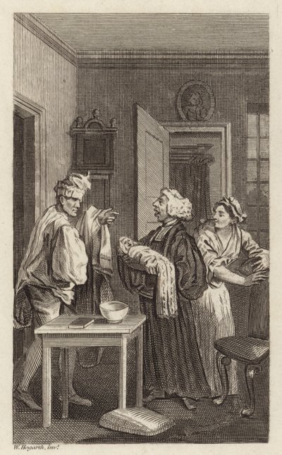 Eine Szene aus Tristram Shandy von William Hogarth