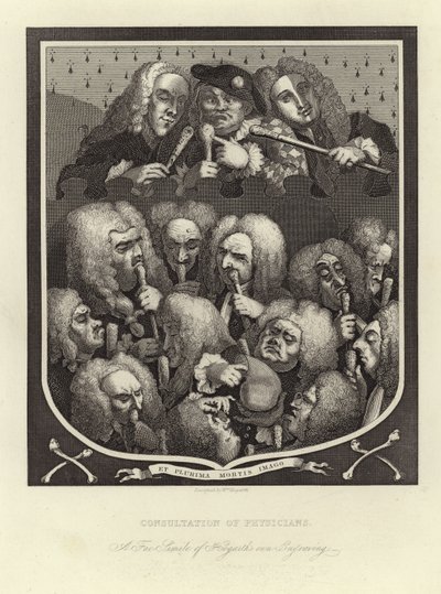 Konsultation der Ärzte von William Hogarth