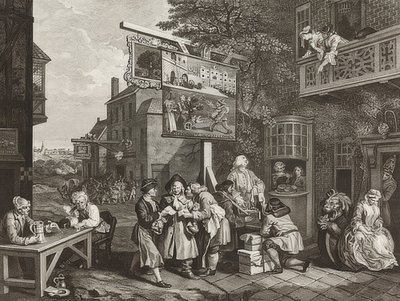 Die Parlamentswahlen. Blatt 2: Stimmenfang von William Hogarth