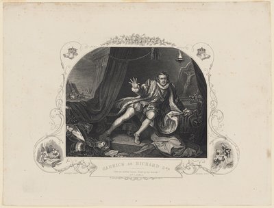 Garrick als Richard III von William Hogarth