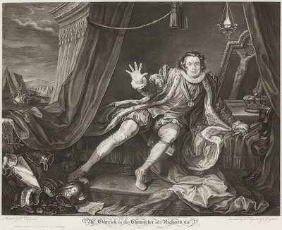 Garrick in der Rolle Richards III. von William Hogarth