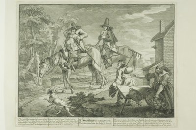 Hudibras Sallying Forth, Platte zwei aus Hudibras von William Hogarth
