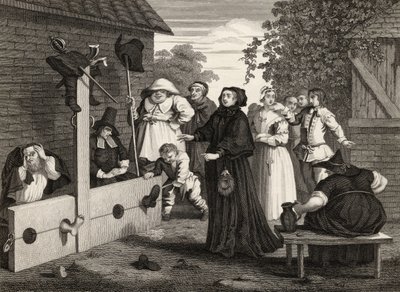Hudibras und Ralpho im Pranger, aus 