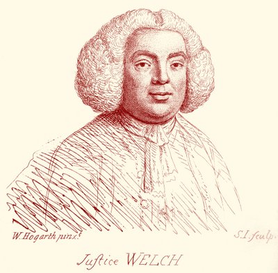 Justice Welch - Porträt von William Hogarth von William Hogarth