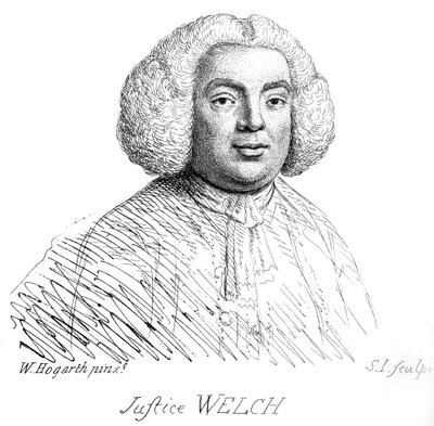 Justice Welch - Porträt von William Hogarth