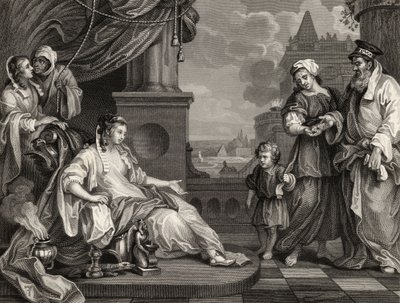 Moses vor der Tochter des Pharao, aus 