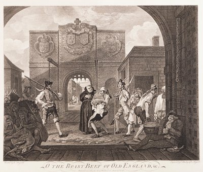 O der Braten von Alt-England, 1749 von William Hogarth