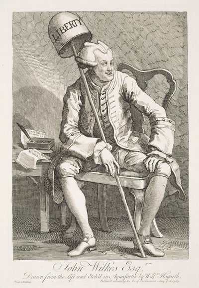 Porträt von John Wilkes, Esq. von William Hogarth
