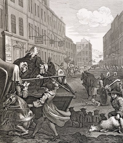 Zweite Stufe der Grausamkeit von William Hogarth