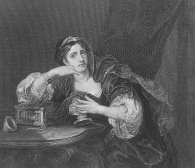 Sigismonda mit dem Herzen ihres Mannes, graviert von T.W. Shaw, aus 
