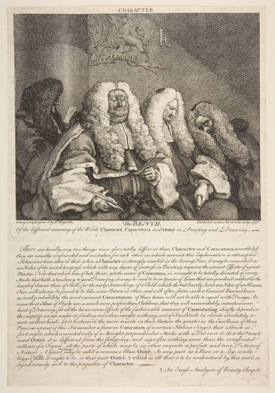 Die Bank, September 1758 von William Hogarth