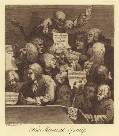 Die Musikgruppe von William Hogarth