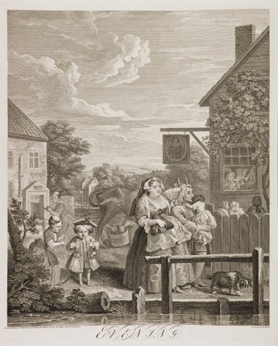 Vier Tageszeiten: Abend von William Hogarth