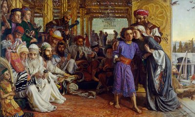 Die Auffindung des Erlösers im Tempel von William Holman Hunt