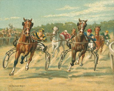 Historische und moderne Rennen, Trab- und Passrennen von William Hounsom Byles