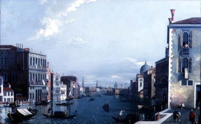 Der Canal Grande in Richtung Dogana und Dogenpalast von William James