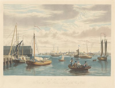 Boston: Vom Schiffshaus Westende der Werft von William James Bennett