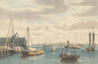 Boston: Vom Schiffshaus Westende des Marinehofs von William James Bennett