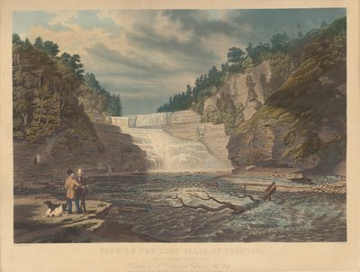 Blick auf die High Falls von Trenton: West Canada Creek, N.Y. von William James Bennett
