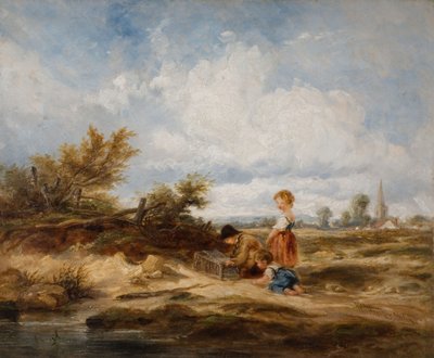 Hampstead Heath - Die Vogelfalle, 1845 von William James Muller