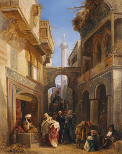 Straßenszene in Kairo, 1839 von William James Muller