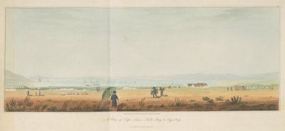 Ansicht von Kapstadt, Tafelbucht und Tygerberg, aus Reisen im Inneren von Südafrika, Bd. 1 von William John (after) Burchell