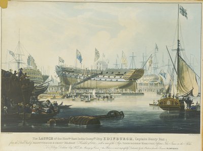 Der Stapellauf des Schiffes 