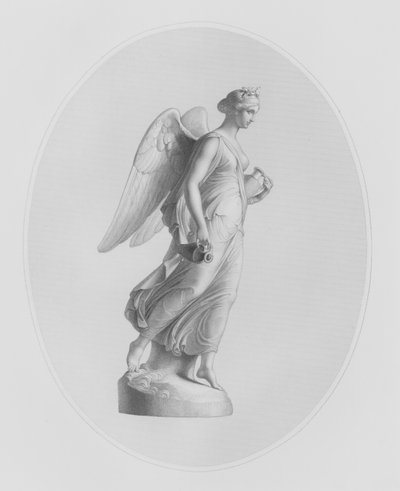 Aurora, graviert von W. Roffe nach der Statue von J. Gibson, RA, im Besitz von Mrs. Henry Sandbach (Gravur) von William John Roffe