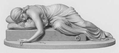 Beatrici Cenci, graviert von W Roffe nach der Skulptur von Harriet Hosmer von William John Roffe