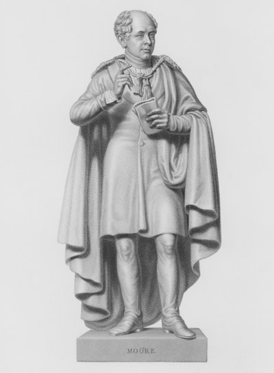 Moore, graviert von W. Roffe nach der Statue von C. Moore, MRIA von William John Roffe