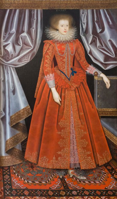 Catherine Knevet, Gräfin von Suffolk, um 1615 von William Larkin