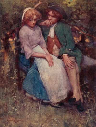 Illustration für Das verlassene Dorf von Oliver Goldsmith von William Lee Hankey