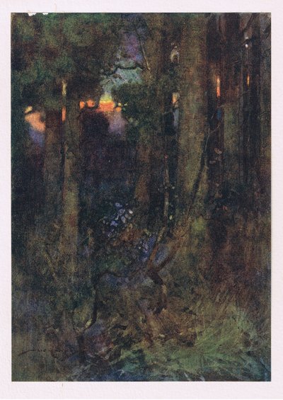 Diese verfilzten Wälder, in denen die Vögel das Singen vergaßen, aber stille Fledermäuse in schläfrigen Trauben hängen von William Lee Hankey