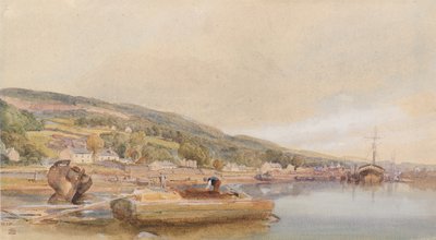 Am Clyde in der Nähe von Bowling von William Leighton Leitch