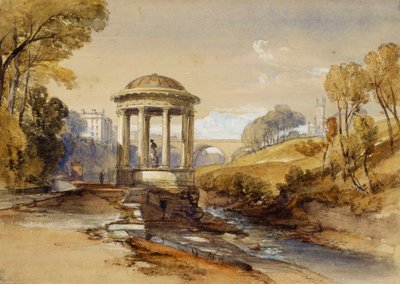 St. Bernards Brunnen, Water of Leith, bei Edinburgh, Schottland von William Leighton Leitch