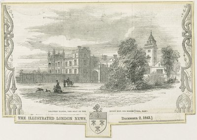 Draton Bassett - "Drayton Manor": Holzschnitt, nd [ca. 1843] von William Linton