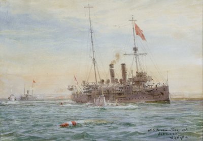 HMS Bonaventure und U-Boote von William Lionel Wyllie