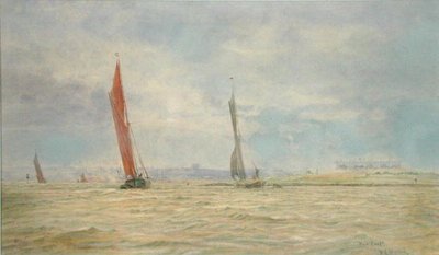 Hoo Fort, Fluss Medway von William Lionel Wyllie