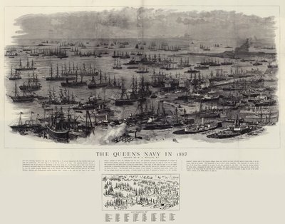 Die Marine der Königin im Jahr 1887 von William Lionel Wyllie