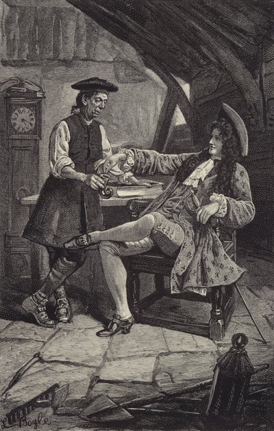 Frank in Andrew Fairservices Hütte von William Lockhart Bogle