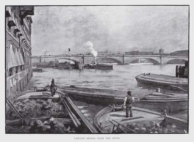 London Bridge für den Fluss von William Luker