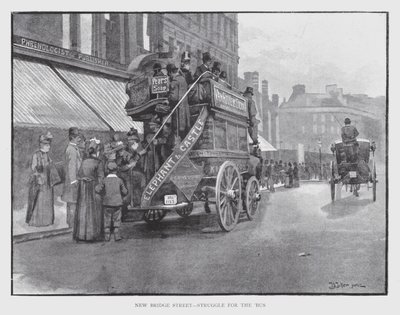 New Bridge Street, Kampf um den Bus von William Luker