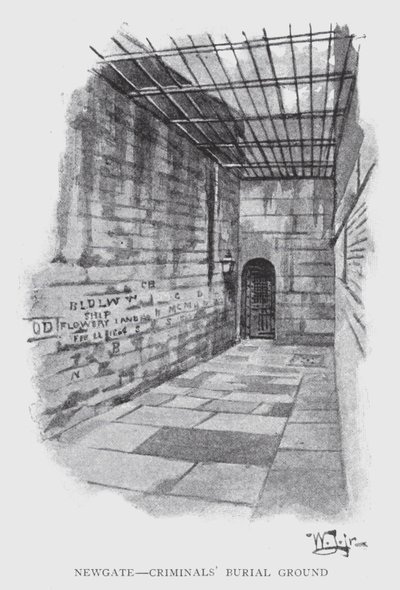 Newgate, Friedhof der Kriminellen von William Luker