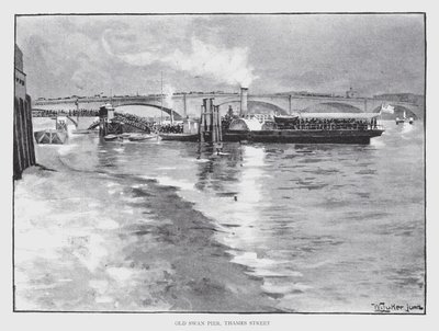 Old Swan Pier, Thames Street von William Luker