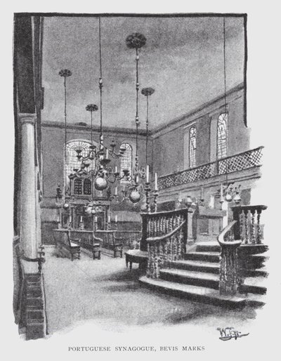 Portugiesische Synagoge, Bevis Marks von William Luker