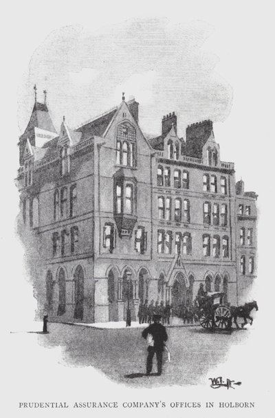 Büros der Prudential Assurance Company in Holborn von William Luker