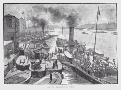 Schifffahrt, von der London Bridge von William Luker