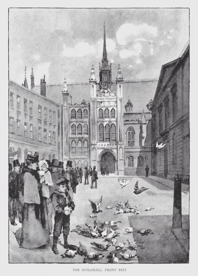 Guildhall, Vorderausgang von William Luker