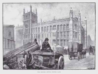Das Archivbüro, Fetter Lane von William Luker